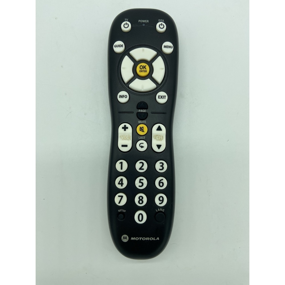 Spectrum/Motorola/Arris URC-2068BC2-R Remote Control RC Television‎ Black TESTED